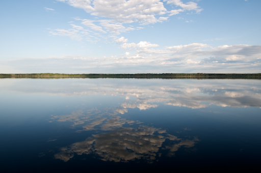 Moment magique au lac Audy